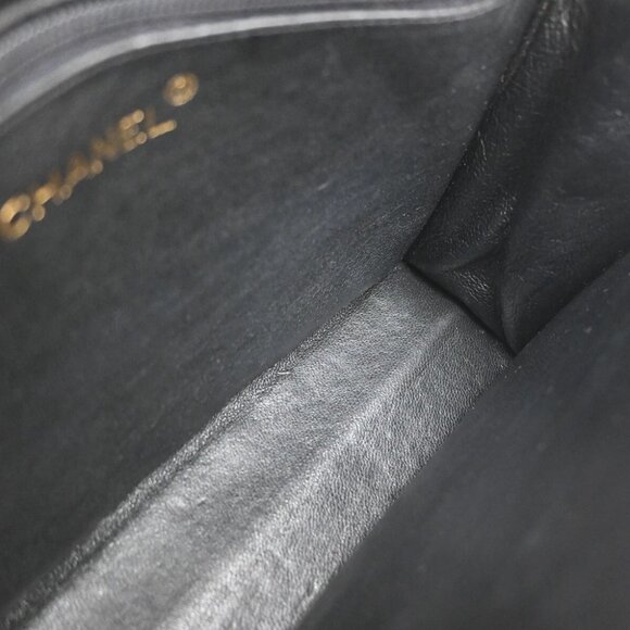 CHANEL CC Matelasse 23 Fll Flap Chain Shoulder Bag Leather Black GHW - Picture 15 of 16